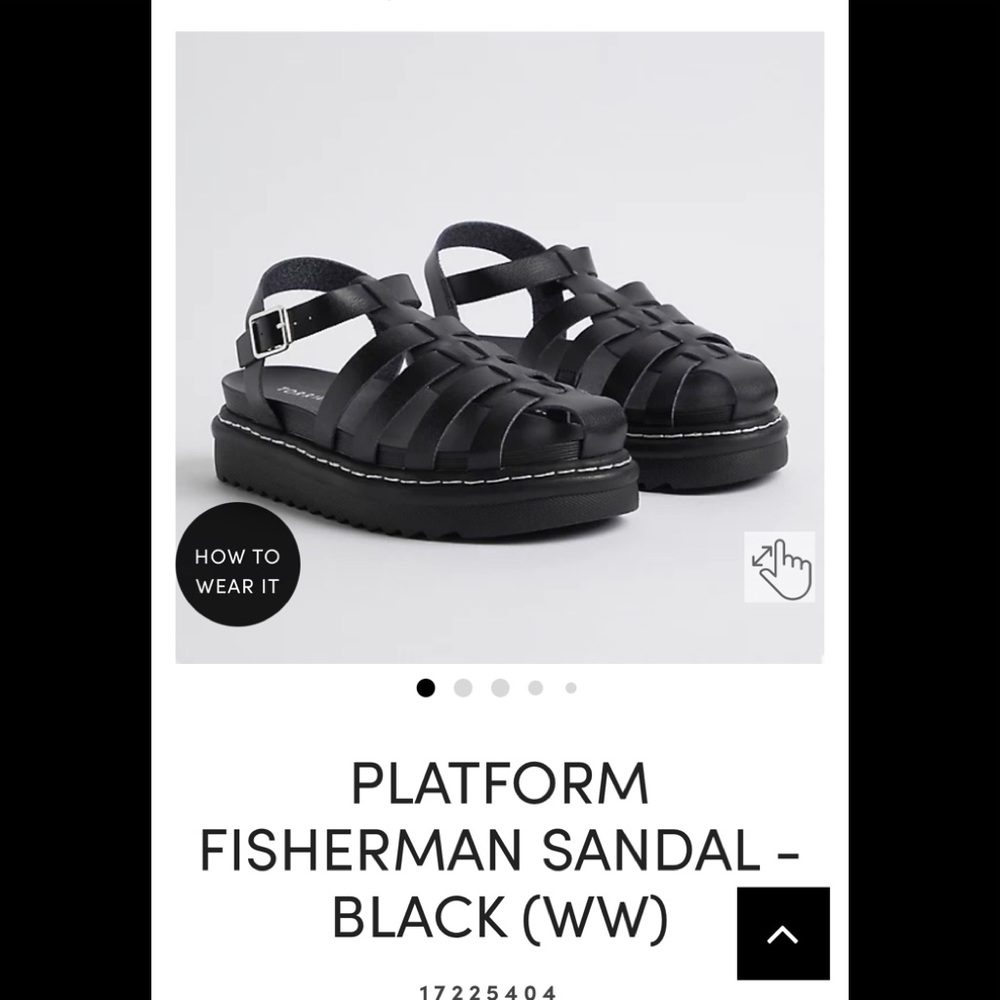 NIB Torrid Fisherman’s Sandals, women’s 8 wide